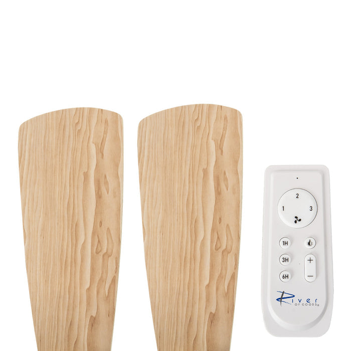42"W Caelan Remote-Controlled 2-Light Ceiling Fan