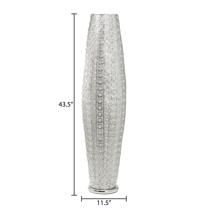 43.5"H Oversized Punched Metal 2-Light Floor Lamp