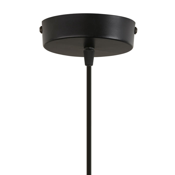 4.5" W 1-Light Luna Glass and Metal Pendant