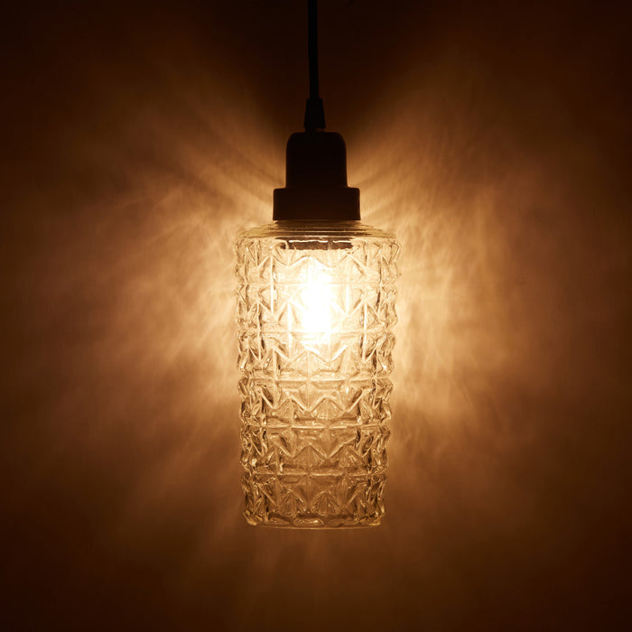 4.75" W 1-Light Haute Glass and Metal Pendant