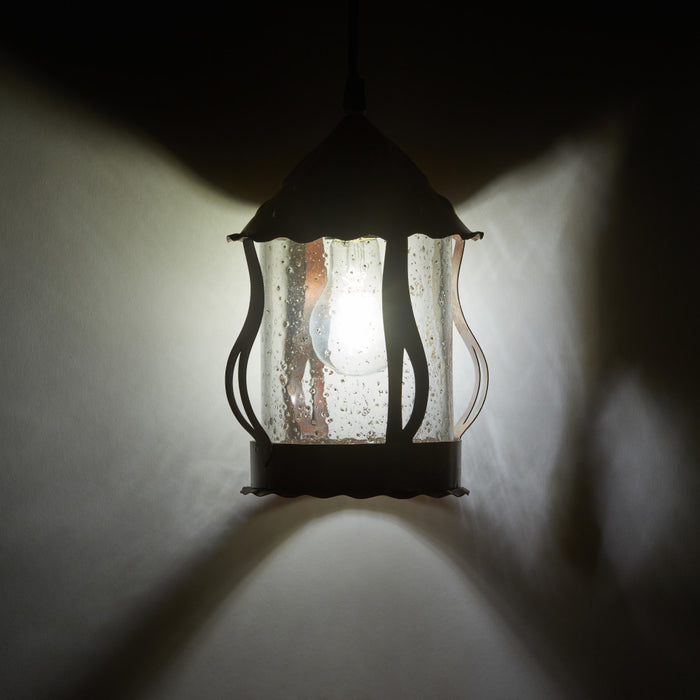 6.25" W 1-Light Betty Metal and Glass Pendant