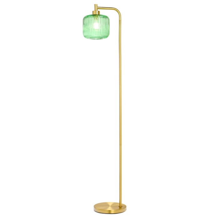 63"H Rowan Globe Shade Floor Lamp-On
