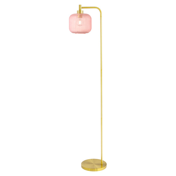 63"H Rowan Globe Shade Floor Lamp-On