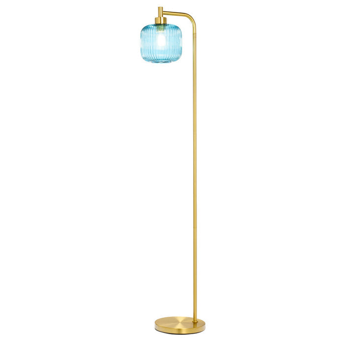 63"H Rowan Globe Shade Floor Lamp-On