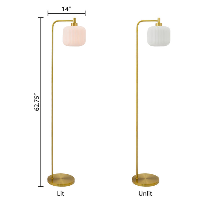 63"H Rowan Globe Shade Floor Lamp