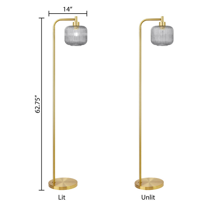 63"H Rowan Globe Shade Floor Lamp