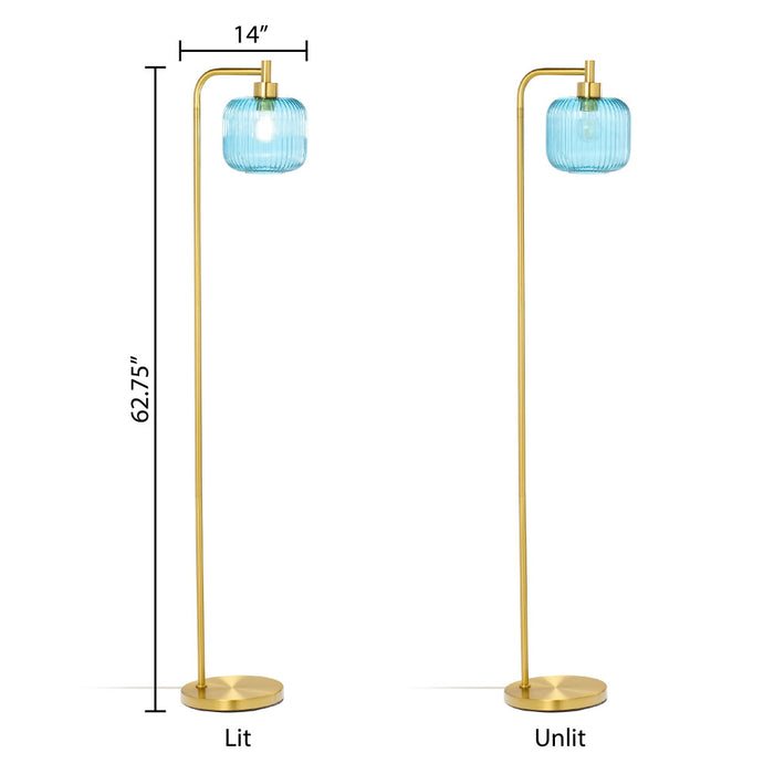 63"H Rowan Globe Shade Floor Lamp