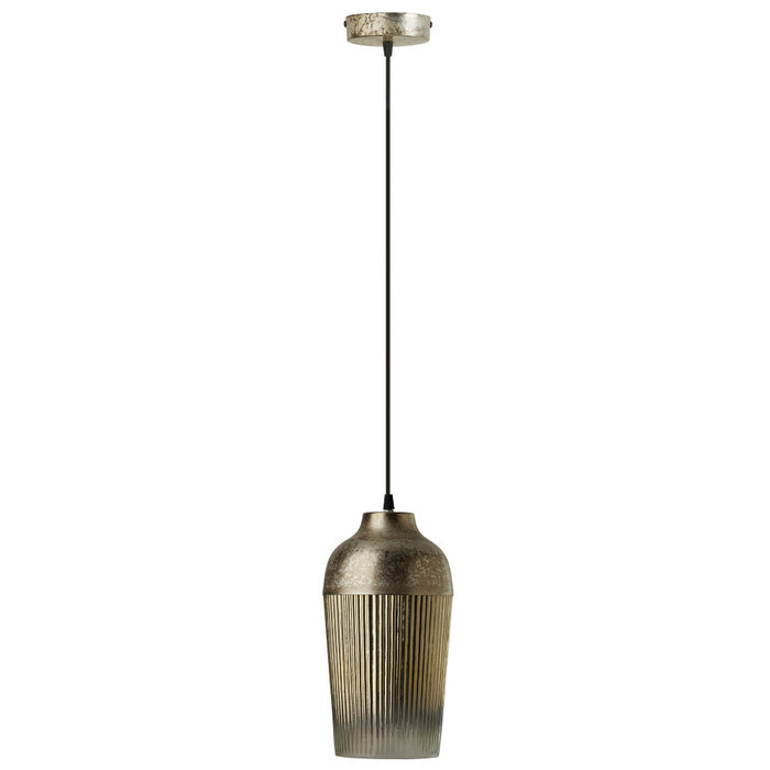 6.8'' W 1-Light Andrea Metal and Glass Pendant-Off
