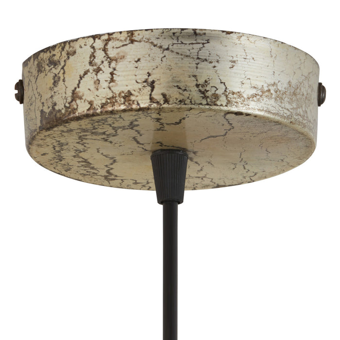 6.8"W 1-Light Andrea Metal and Glass Pendant