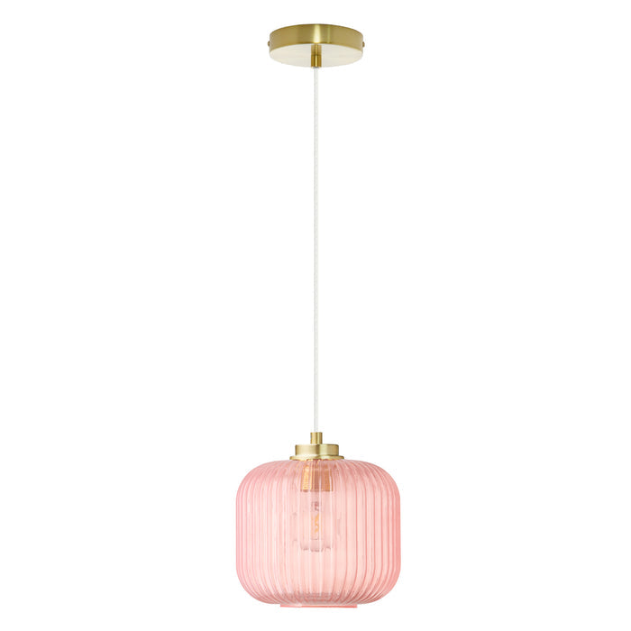 7.25"H Gael Retro Globe Shade Pendant Light-Off