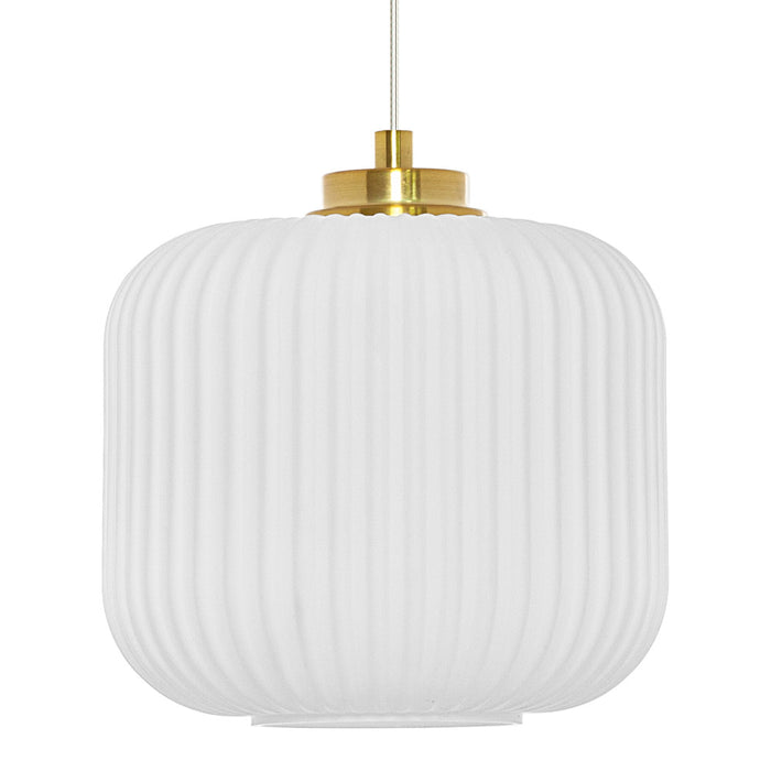 7.25"H Gael Retro Globe Shade Pendant Light. Shade closeup-Off
