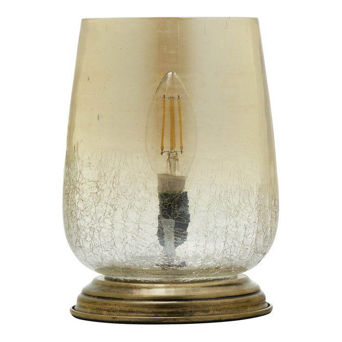 7.9"H Bordeaux Handblown Glass Shade Accent Table Lamp-Off