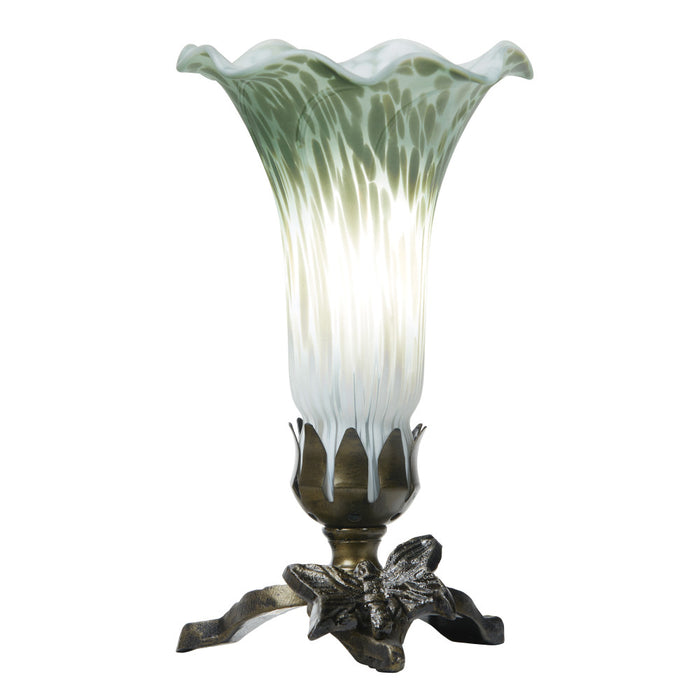 8" H Lily Glass Accent Lamp-On