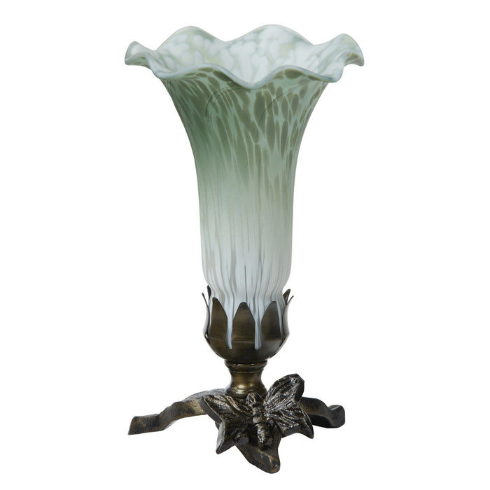 8" H Lily Glass Accent Lamp-Off