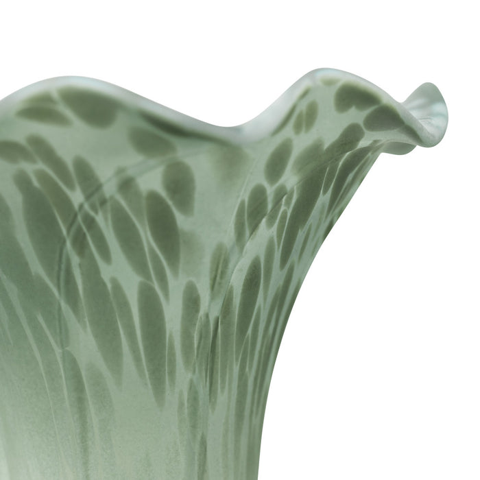 8" H Lily Glass Accent Lamp