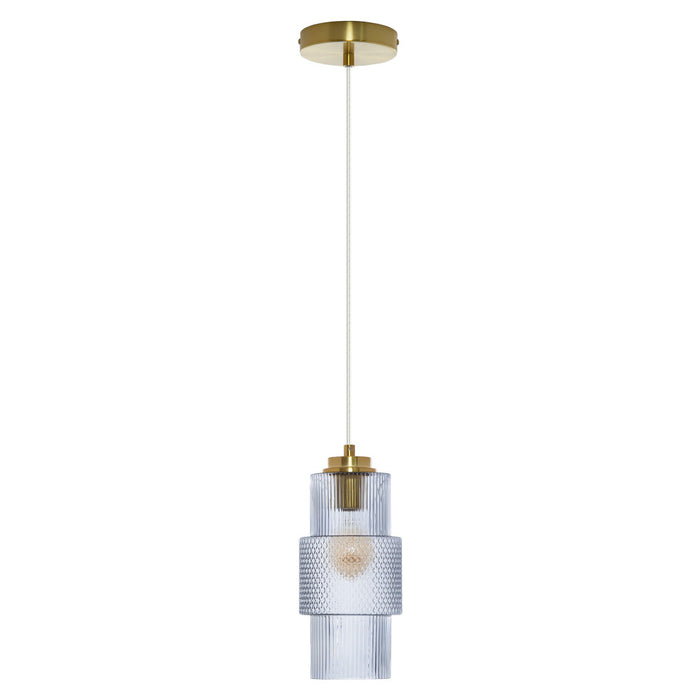 9.75"H Parker Pillar Shade Pendant Light-Off