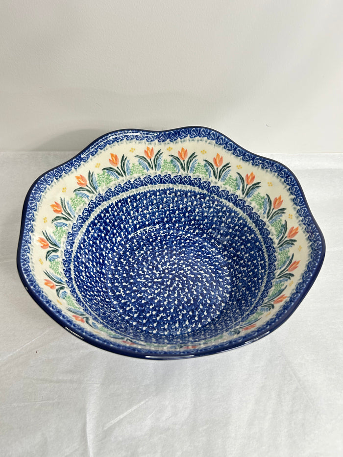 Bowl ~ Wavy Edge ~ Medium ~ 10 inch - 3371X - T4*