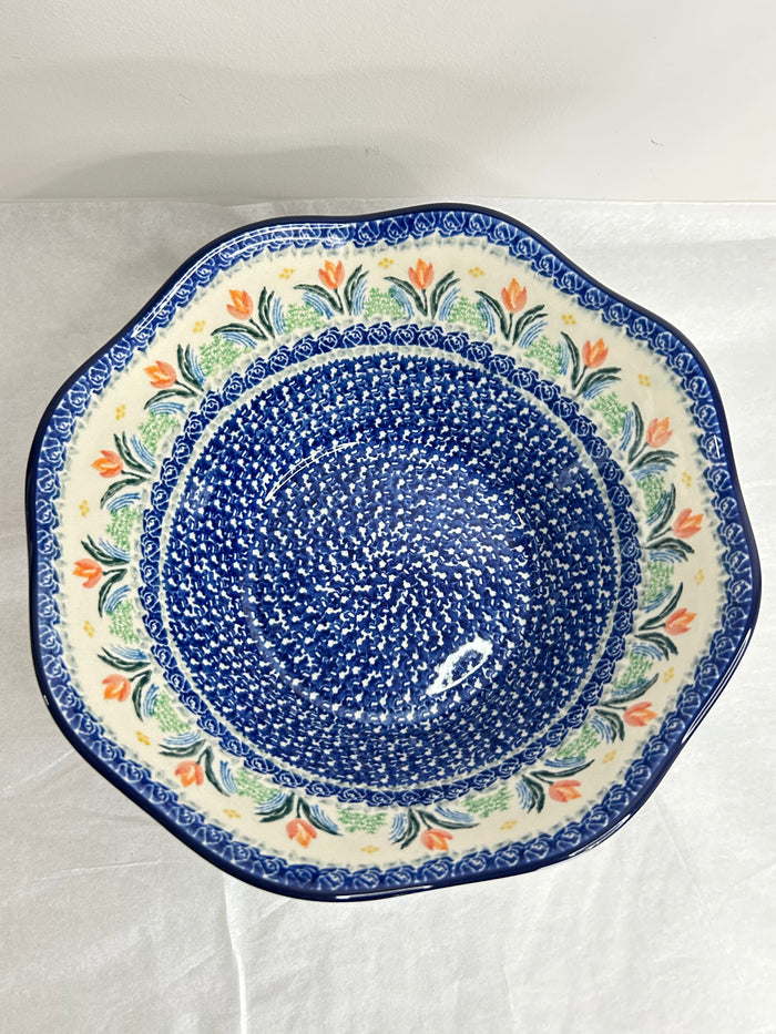 Bowl ~ Wavy Edge ~ Medium ~ 10 inch - 3371X - T4*