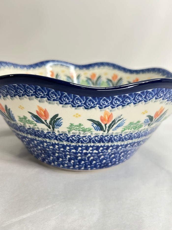 Bowl ~ Wavy Edge ~ Medium ~ 10 inch - 3371X - T4*