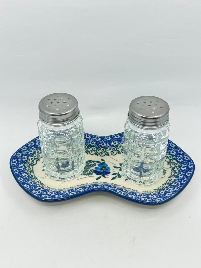 Salt and Pepper Glass/Pottery Combo - 2273X (Discontinued Base)