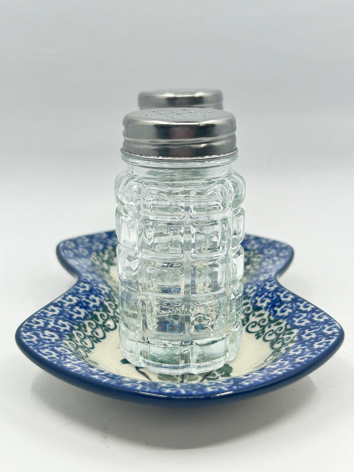 Salt and Pepper Glass/Pottery Combo - 2273X (Discontinued Base)