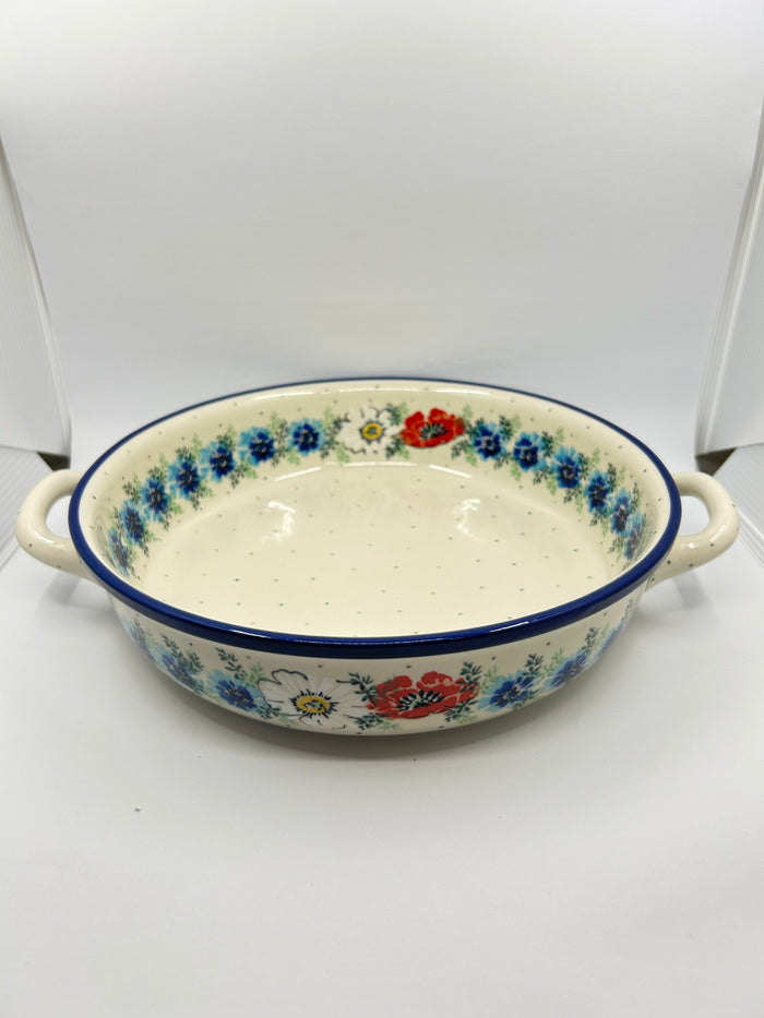 420 ~ Baker ~ Round w/ Handles ~ 10" ~ 2511X - T3!
