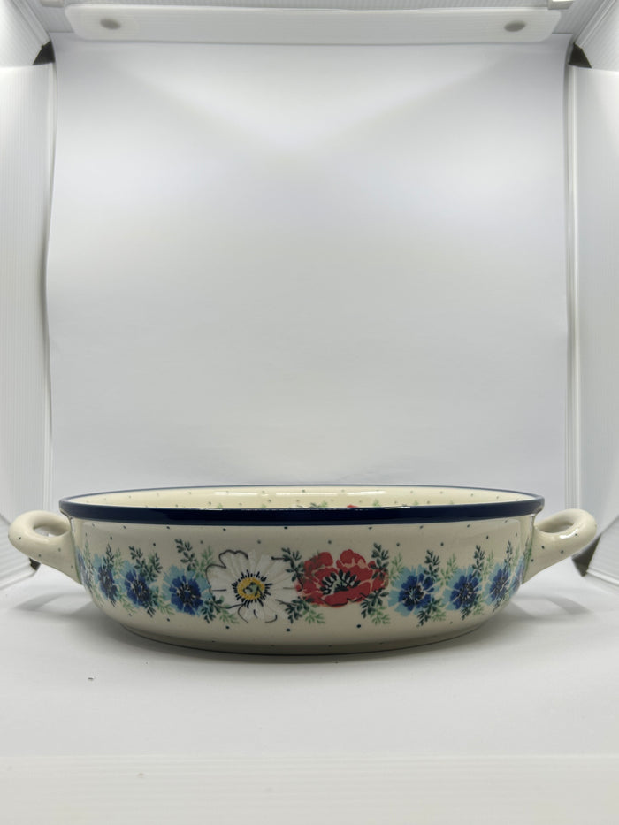 420 ~ Baker ~ Round w/ Handles ~ 10" ~ 2511X - T3!