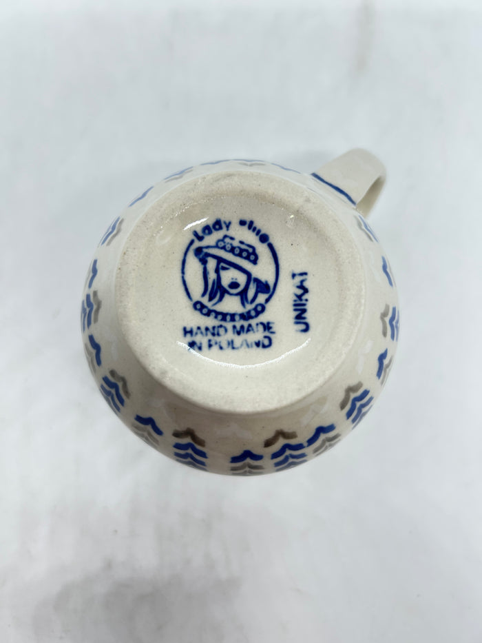 Pottery Misfit - Lady Blue 8 oz Bubble Mug - 002- U3