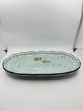 Tray ~ Scalloped Oval ~ 6.25 x 12.5 inch ~ 2540X - T4!