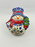 Snowman With Christmas Tree - U-498