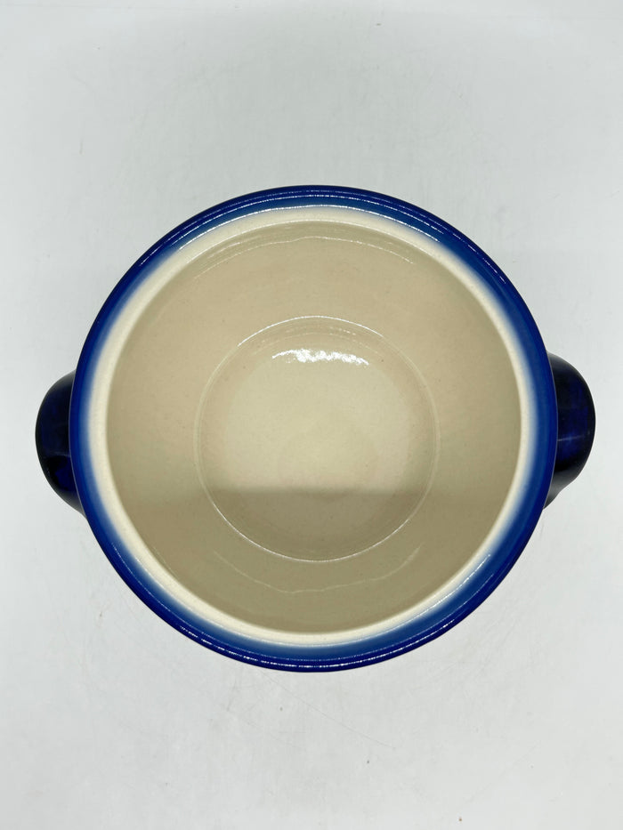 Tureen w/Notched Hole ~ Blue Floral - A2