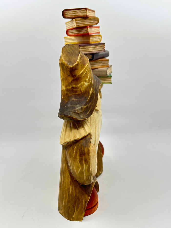 “Book Worm" #3 With Stack of Books