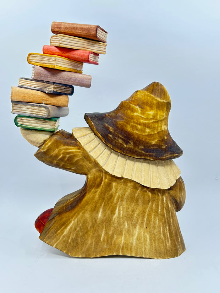 “Book Worm" #3 With Stack of Books