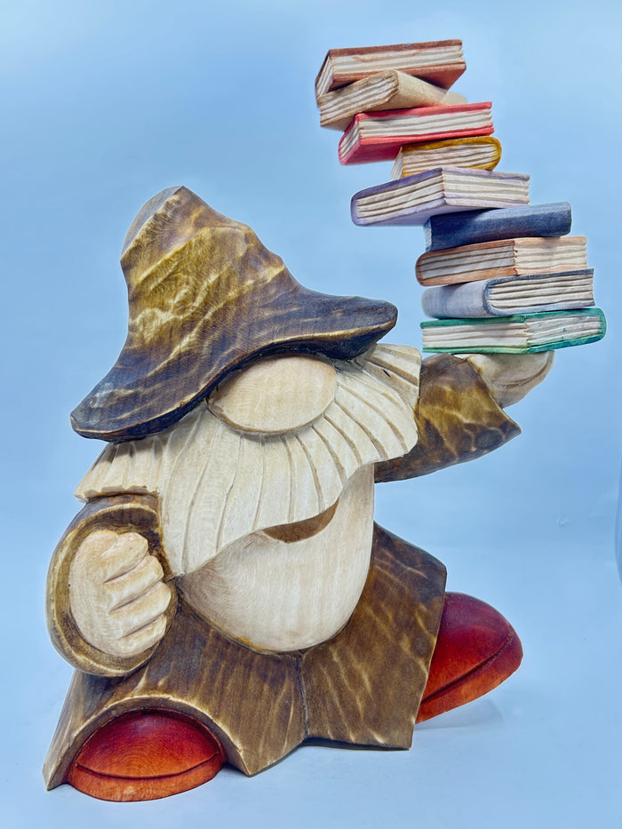 “Book Worm" #3 With Stack of Books