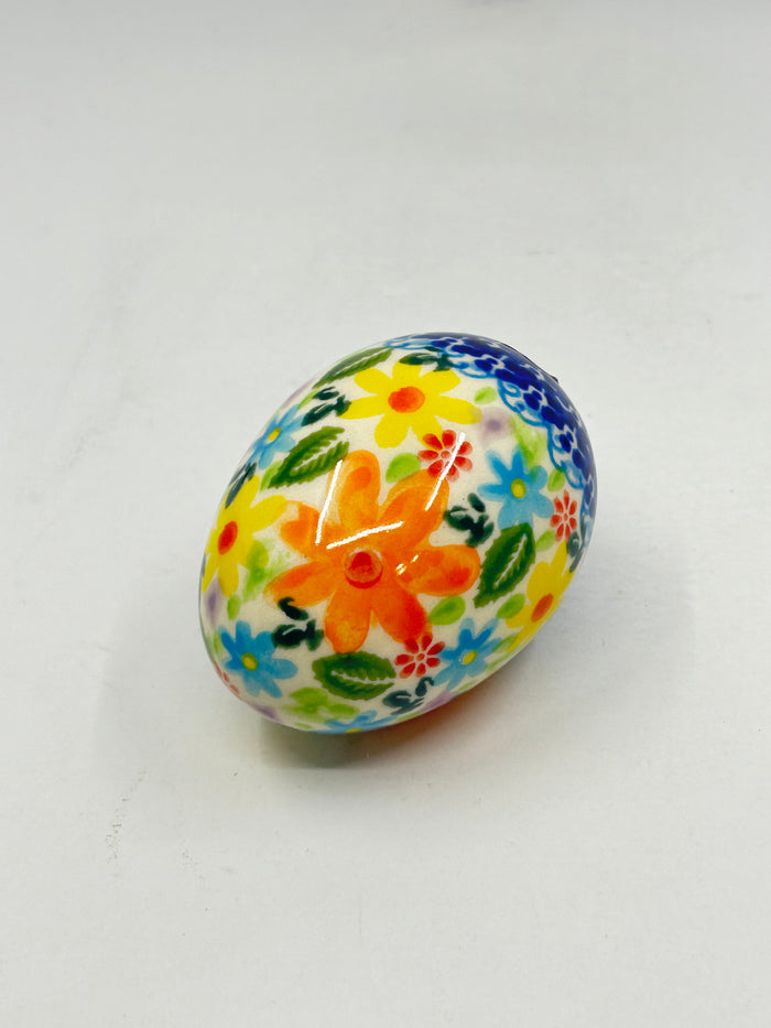 Kalich Stoneware Egg - Colorful Daisy -