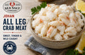 All-leg Jonah crab meat in a one pound container