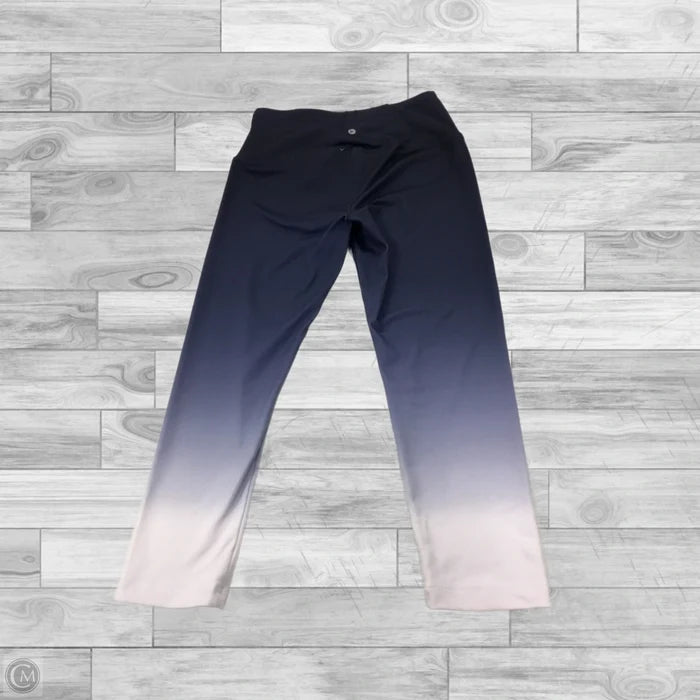 Athletic Capris By 90 Degrees By Reflex In Ombre Print, Size: M
