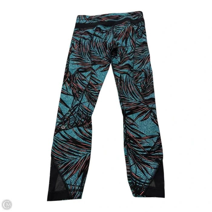 Athletic Capris By Lululemon In Multi-colored, Size: 4