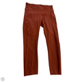 Athletic Leggings By Lululemon In Orange, Size: 8