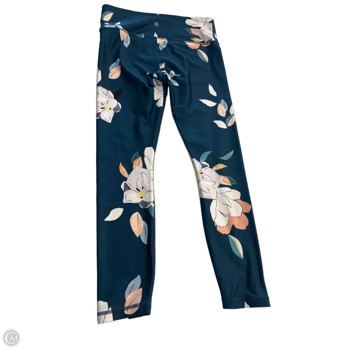 Athletic Leggings Capris By Athleta In Floral Print, Size: M