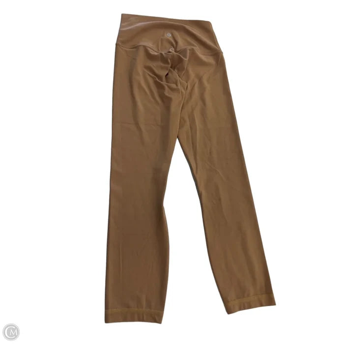 Athletic Leggings Capris By Lululemon In Yellow, Size: 4