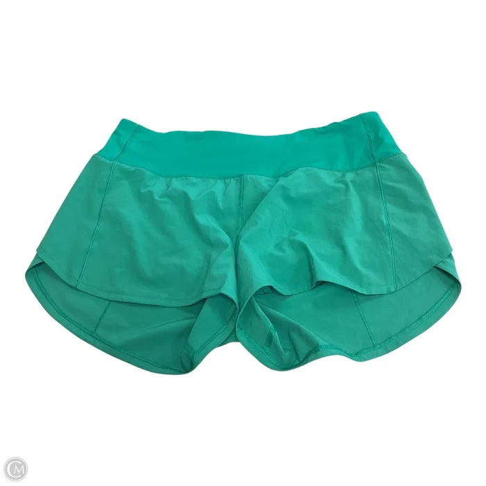 Athletic Shorts By Lululemon In Green, Size: 8