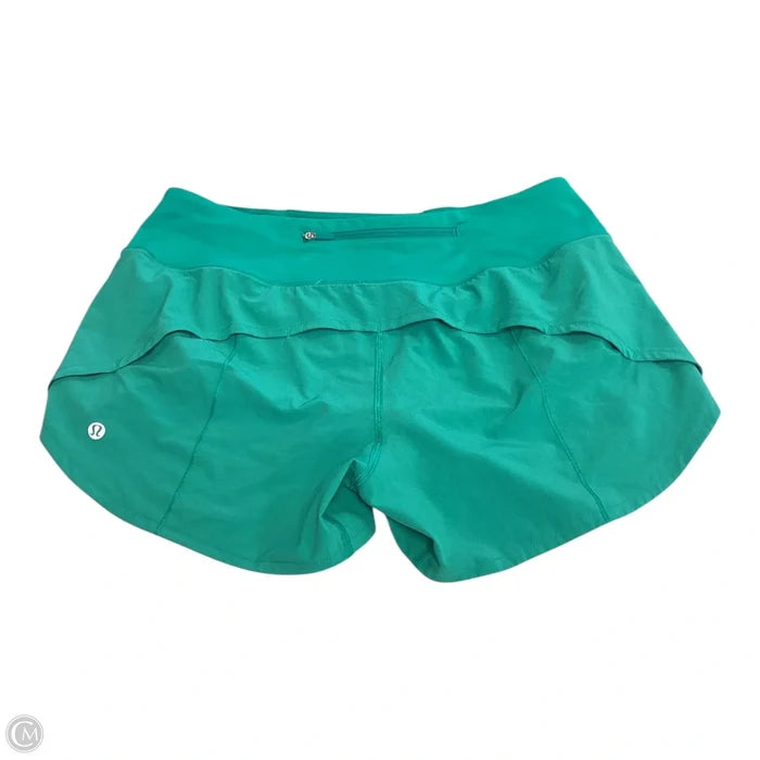 Athletic Shorts By Lululemon In Green, Size: 8