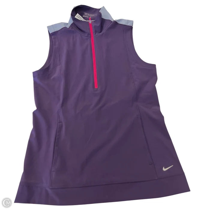 Athletic Tank Top By Nike Apparel In Purple, Size: S