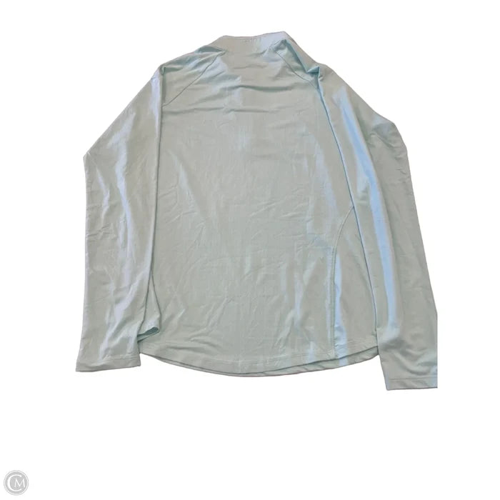 Athletic Top Long Sleeve Collar By Clothes Mentor In Teal, Size: M