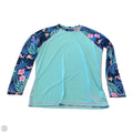 Athletic Top Long Sleeve Crewneck By Clothes Mentor In Tropical Print, Size: L