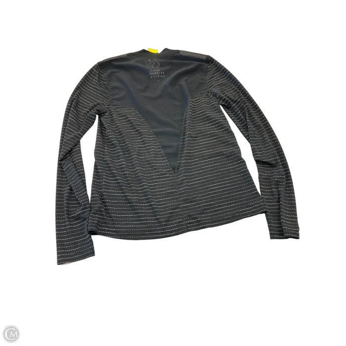 Athletic Top Long Sleeve Crewneck By Nike In Black, Size: S