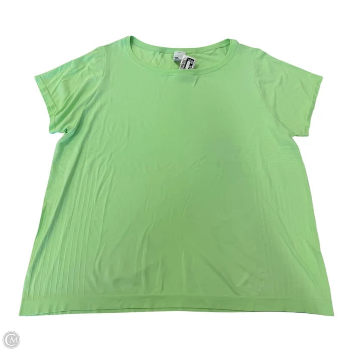 Athletic Top Short Sleeve By All In Motion In Green, Size: 1x