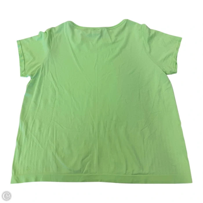 Athletic Top Short Sleeve By All In Motion In Green, Size: 1x