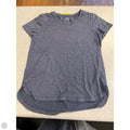 Athletic Top Short Sleeve By Athleta In Blue, Size: M
